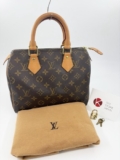 LOUIS VUITTON Speedy 25 M41528 Monogram Hand Bag Mini Boston Bag From Japan 2