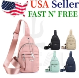 Women Chest Bag Mini Shoulder Messenger Girl Sling CrossBody Waterproof Backpack