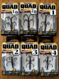 Ryugi Pierce TC Quad Swivel Eye Hook Japan Fishing Hook Choose Size
