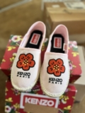 KENZO Canvas Floral Embroidered Espadrille Slip-On Flats Pink EU 38 US 6.5