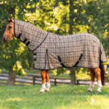 Horse Fly Sheet Detachable Neck Breathable Mesh Navy Star No Belly Wrap