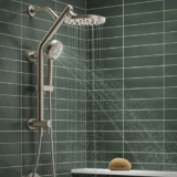 Kohler HydroRail 3-in-1 Multifunction Showerhead and Column Kit – Brushed Nickel