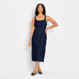 Women 90 Denim Midi A-Line Dress – Future Collective
