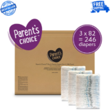 Parent’s Choice Dry & Gentle Diapers Size 4, 246 Count (Select for More Options)