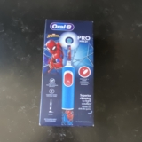 Oral-B Pro Kids Spider-Man Electric Toothbrush Rechargeable Timer 2 Speed Blue