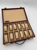 Watch Storage Case for 10 Watches Bordeaux