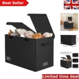 Kids’ Extra Large Toy Chest – Foldable with Dual Compartments for Easy Storage