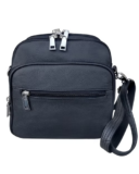 Roma Leathers Square Leather Cross body Bag Men & Women Conceal Carry Gun Purse