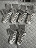 6 Pairs Of Men’s Black, Polyester, Dress Socks, Comfortable And Breathable