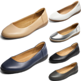 Women Casual Slip On Ballet Flats Close Toe Comfortable Work Flat Shoes