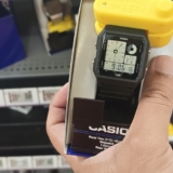 Casio LF-20W Analog/Digital Black Resin Square Watch World Time Alarm Date