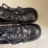 Kickers Hi Size 5UK EU38 Girls’ Black Patent Leather School Ankle Boots