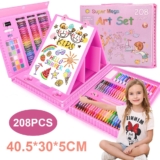 208Pcs Art Set Kids Childrens Colouring Drawing Painting Arts & Crafts Case