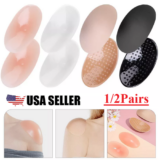 2Pairs Women Shoulder Pads Push up Soft Adhesive Silicone Shoulder Pads Anti USA