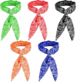 5 Pcs Cooling Neck Wraps Ice Wrap Scarf Neck Bandana Cooler for Hot Weather Summ