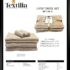 6 Piece Bath Towel Hand Towel Washcloth Sheet Set Beige  Soft & Absorbent Cotton