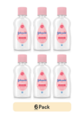 Johnson’s Baby Oil, Pure Mineral Oil Helps Prevent Moisture Loss 3oz, Pack of 6