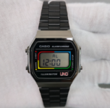 Casio Vintage Digital A168WEUC-1ADR limited‑edition UNO Motif Dial Watch 36.3 mm