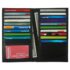 RFID Black Genuine Leather Long Bifold ID Credit Card Money Wallet Organizer