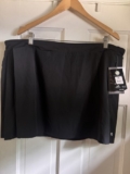 NWT Avía Plus Active Skirt Size 2X Black Elastic Waist Pull On