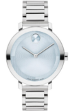 MOVADO BOLD EVOLUTION 2.0 3601190 BLUE DIAL SILVER BRACELET 34MM WOMENS WATCH