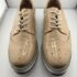 1970s Vintage Womens Brown Leather Mule Heels Round Toe
