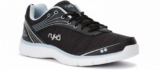 Ryka Destiny Women’s Athletic Shoes Black Leather Size7 Wide Comfort Sneaker New