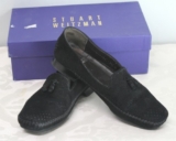 Stuart Weitzman Driver Women’s Loafer Mocassin Black Suede Size 7.5 B