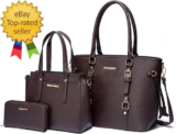 3PCS Purses for Women Tote Bag and Wallet Set Shoulder Satchel Handbags