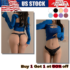 SALE! OGL MOVE Stand Collar V Neck Short Sleeve Top Casual Women No Import Fee