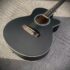 Full-Size Black Acoustic Guitar, Grand Auditorium Body with Cutaway, Spruce Top