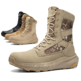 Men’s Tactical Military Boots Lightweight Hiking Motorcycle Combat Work Boots