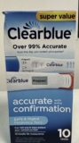 10 Pack Clearblue Early Pregnancy Test Kit at-Home Pregnancy Test Kit for Women