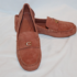 COACH SCULPT C LOGO SLIP ON DRIVER SUEDE LOAFER MOCASSINS CLAY SZ 7 NEW