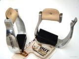 Western Saddle Safety Stirrups – EZ Out Stirrups – Adults – 3″ Neck – Pair