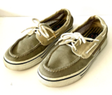 Sperry Canvas Women’s Classic Top-Sider Boat Shoes – 8.5M – Khaki and Tan