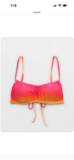 Aerie Ruched Bikini Top size Large