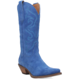 Dingo Ladies Out West Blue Suede Leather Snip Toe Boot DI920-BL