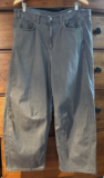 Lisa Bayne Volume Barrel Leg Pants Gray Women’s Size 18