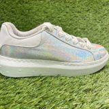 Skechers High Street Crackled Metallic Womens Size 6.5 Athletic Shoes Sneakers