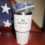 20oz Stanley Frost Pearlescent White confetti design Small Kids Cup Preowned