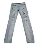 Mudd Jeans (28×28) slim fit distressed stretch soft jeans Cute Light wash
