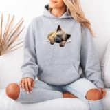 Sleeping Puppy Puppies Animals Womens Hoodie Sweatshirt Cozy Pullover