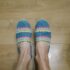 Sperry Top Sider Boat Shoes Tan Canvas & Leather Deck Flats  SZ 9.5