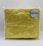Stork & Style Baby Blanket – Soft Quilted Comfort, 40” x 30” (Yellow Polka Dot)