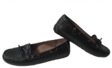 ABEO B.I.O.SYSTEM MARILEE DRIVER BLACK  LEATHER WOMEN US 7N Drivers Loafers