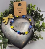 Women’s Beaded Bracelet Handmade By EliskaVarda At Salo Shires L/XL Adult 8.5 In