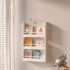 Children Bookcase Toy Organizer 3Tier Wooden Storage Shelf for Nursery & Bedroom
