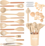Kitchen Utensils Set – 34 PCS Non-Stick Silicone Cooking Utensils Set Spatula Se