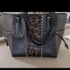 Michael Kors Women’s Black Leopard Print Tote Studded Gold HW Strap Pockets